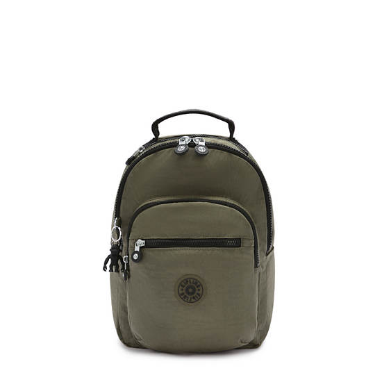 Kipling Seoul Small Klassieke Tablet Rugzak Groen | België 1356ZU